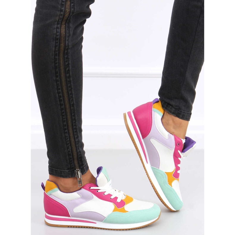 Deportivas de mujer Pokki Fushia rosado multicolor 2