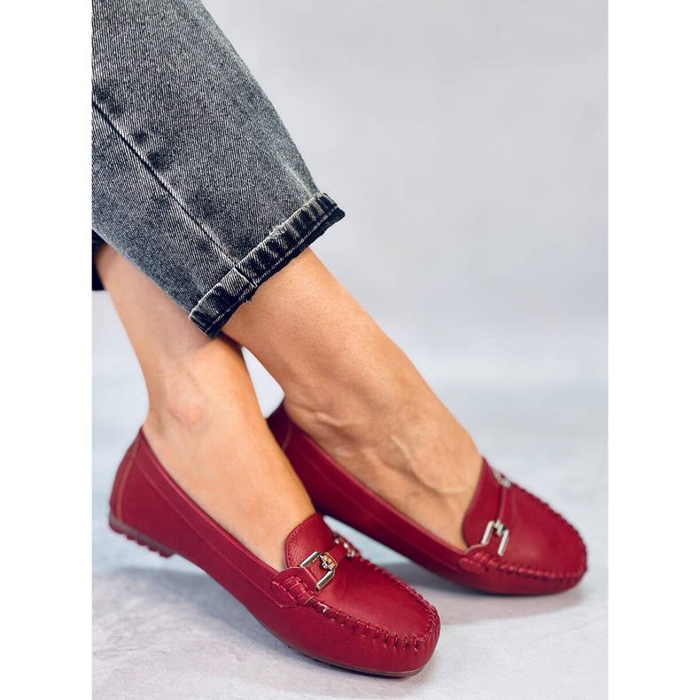 Mocasines mujer Leoni Burdeos rojo 1 Mocasines mujer Leoni Burdeos rojo 1