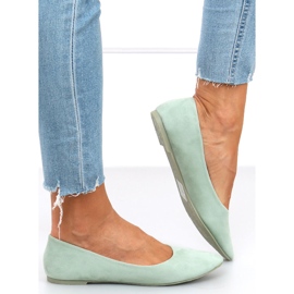 Bailarinas Pari Green de ante liso verde 3
