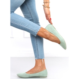 Bailarinas Pari Green de ante liso verde 4