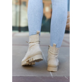 S.Barski Botas Trappers De Ante Con Pespunte Layden Gris Claro beige 2 S.Barski Botas Trappers De Ante Con Pespunte Layden Gris Claro beige 2