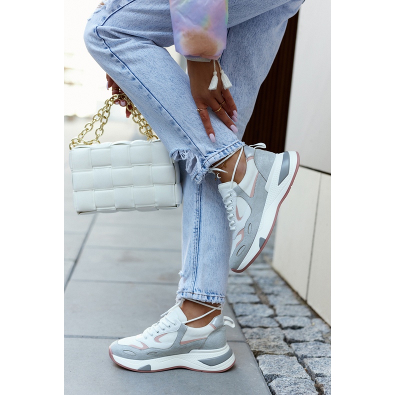 Vinceza Zapatillas Deportivas Mujer Deportivas Blanco-Gris Spencer 2