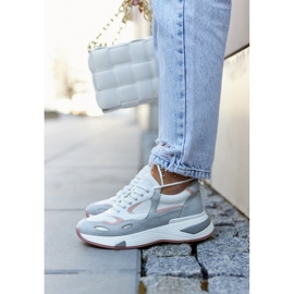Vinceza Zapatillas Deportivas Mujer Deportivas Blanco-Gris Spencer 4