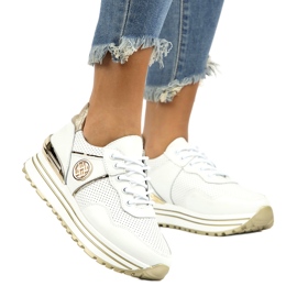 Zapatillas de cuero Filippo DP3538 / 22 WH blanco 3 Zapatillas de cuero Filippo DP3538 / 22 WH blanco 3