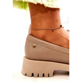 Zapatos mujer en piel Flecos Maciejka 05497-04 Beige 5