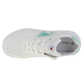 Tommy Hilfiger Zapatilla de deporte con cordones y corte bajo T3A4-32143-1351A166 blanco 2