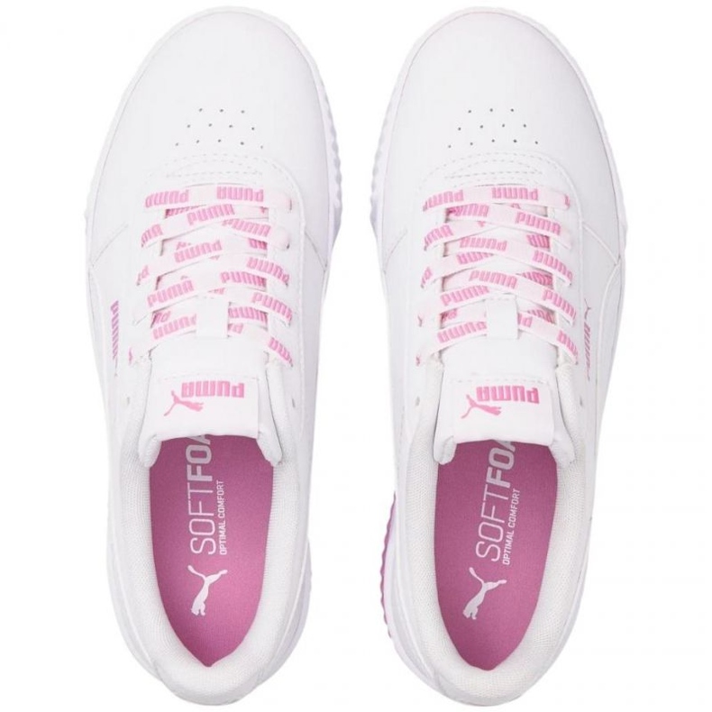 Puma Carina Logomanía W 383906 02 blanco rosado 1
