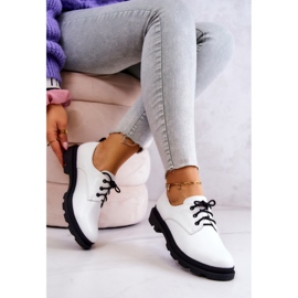 S.Barski Zapatos Brogues Clásicos Mujer Oxford Blanco Colton 5