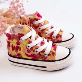 Deportivas Infantiles Altas Cremallera Filemón Rosa-Amarillo rosado 2