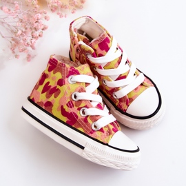 Deportivas Infantiles Altas Cremallera Filemón Rosa-Amarillo rosado 4