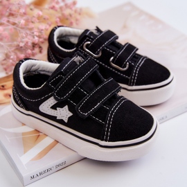FR1 Deportivas Clásicas Infantiles Negras Con Velcro Phiris negro negro 3