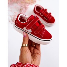 Zapatillas Clásicas Infantiles Rojas Phiris Velcro rojo 4