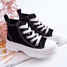 FR1 Zapatillas Altas Infantiles Freeze Blanco y Negro 2