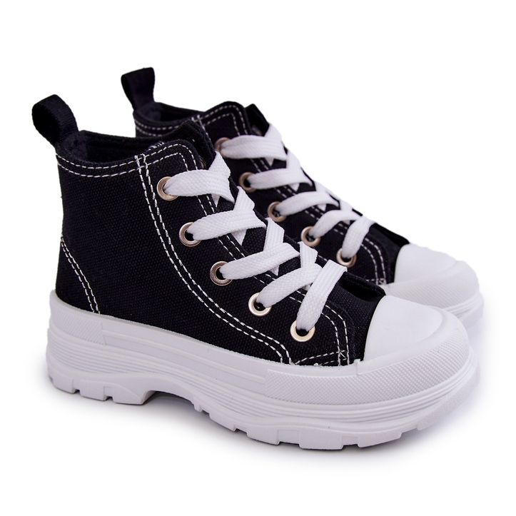 FR1 Zapatillas Altas Infantiles Freeze Blanco y Negro 1
