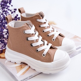 FR1 Deportivas Altas Infantiles Freeze Marrón claro 1