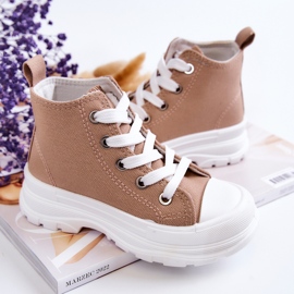 FR1 Deportivas Altas Infantiles Freeze Marrón claro 2