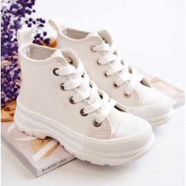 FR1 Deportivas Altas Infantiles Blancas Freeze blanco 1