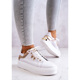 FILIPCZYK Deportivas De Piel Con Plataforma Blancas Mary Ann blanco 4