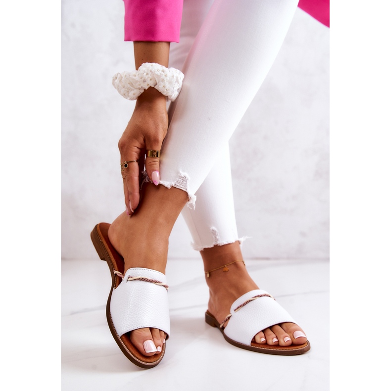 Zapatilla Piel Lewski Shoes 3047 Blanco 2 Zapatilla Piel Lewski Shoes 3047 Blanco 2