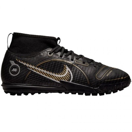 Nike Mercurial Superfly 8 Academy Tf Jr DJ2864 007 zapatos de fútbol negro negro 7