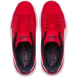 Puma Smash v2 Buck Zapatos de alto riesgo 365182 07 rojo 1