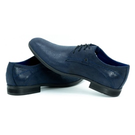 Polbut Zapatos de vestir hombre piel C3LAK azul marino 5