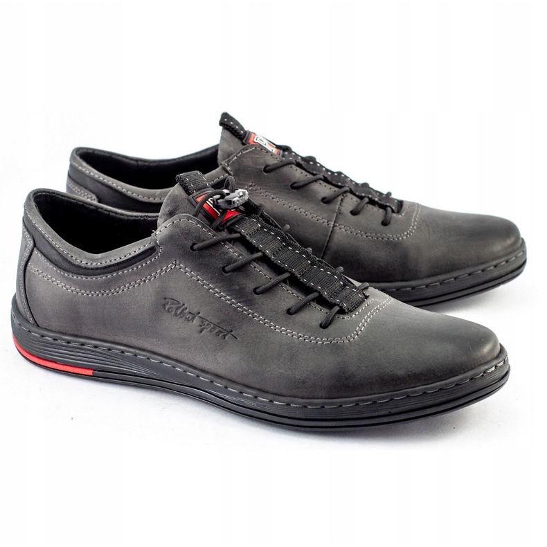 Polbut Zapato casual hombre piel K23 gris 1 Polbut Zapato casual hombre piel K23 gris 1