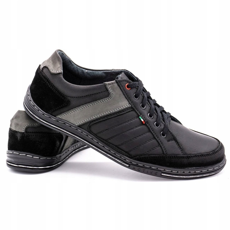 Zapatos de piel hombre Olivier 236GT negro 3