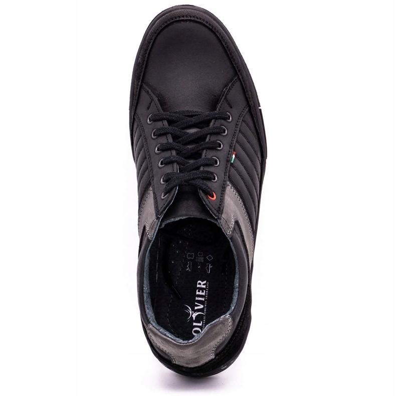 Zapatos de piel hombre Olivier 236GT negro 4