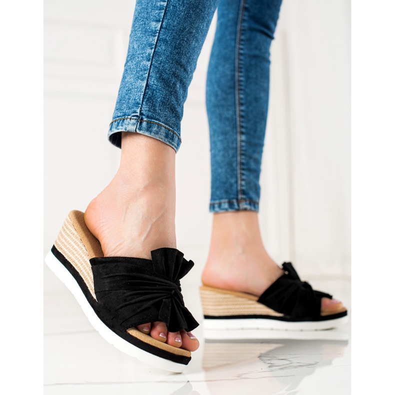 W. Potocki Sandalias Cuña Potocki negro 1 W. Potocki Sandalias Cuña Potocki negro 1