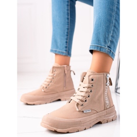 Sabatina Zapatillas altas originales beige marrón 3