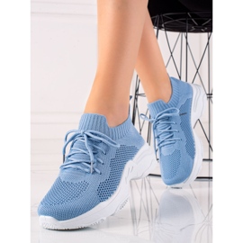 Renda Zapatillas con cordones azules 2