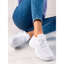 Renda Zapatillas con cordones blancas blanco 3