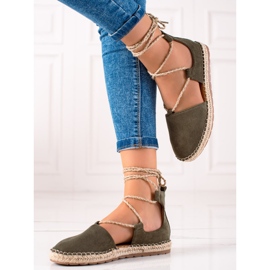 Lucky Shoes Alpargatas Atadas Verdes 3