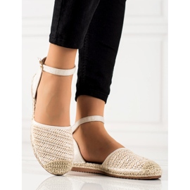 Anesia Paris Alpargatas Trenzadas Con Hebilla beige 4