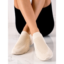 Sweet Shoes Zapatillas deportivas sin cordones beige 2