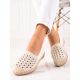 Lucky Shoes Alpargatas trenzadas beige 2