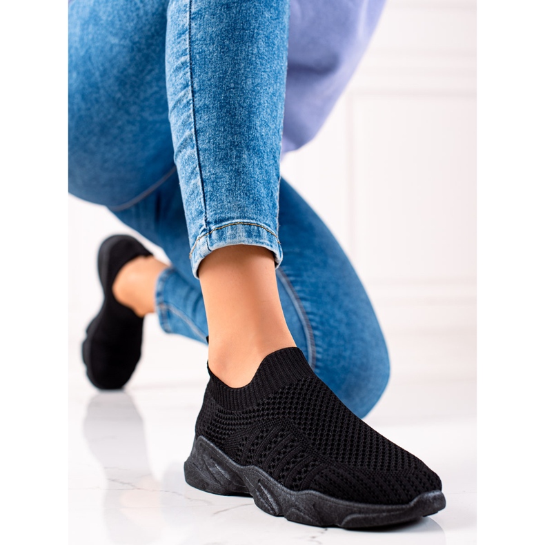 Sweet Shoes Zapatillas deportivas sin cordones negro 2