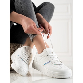 TRENDI Zapatillas de moda blanco 1