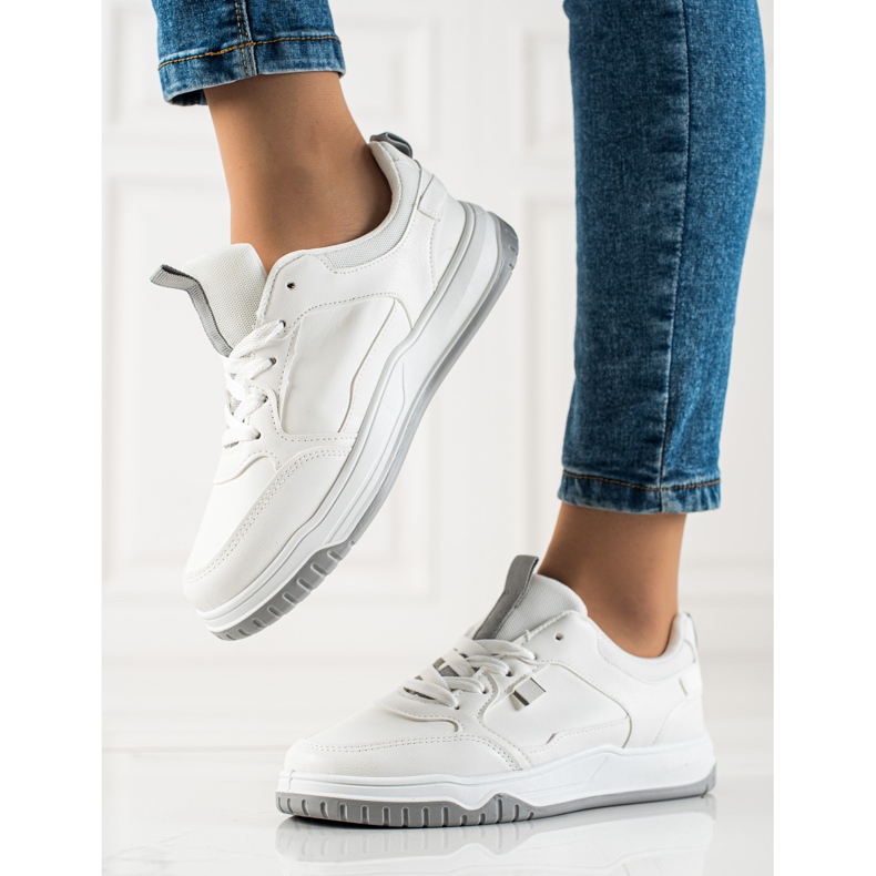 TRENDI Zapatos deportivos blancos 2