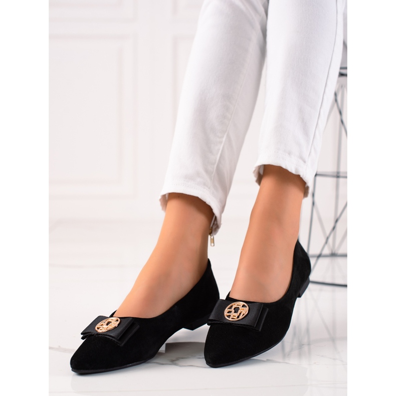 Filippo Salón de piel negra negro 1