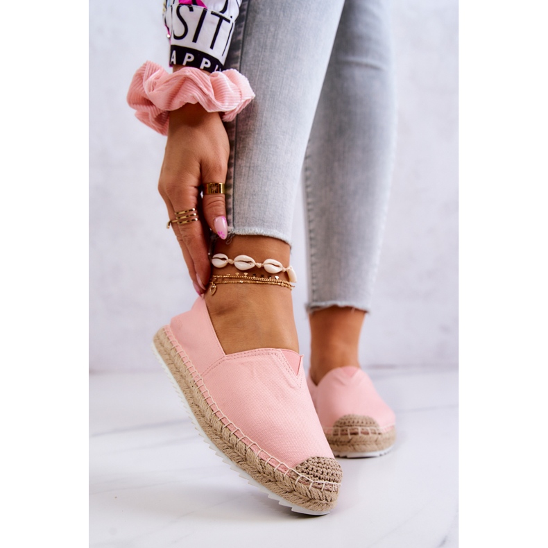 Alpargatas Con Suela Trenzada Big Star HH274496 Rosa 1