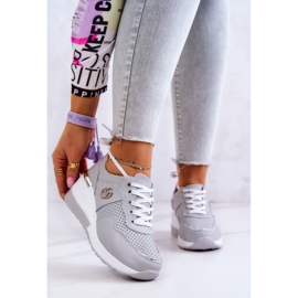S.Barski Deportivas Mujer Piel Deportivas Deportivas Gris Loissa 1