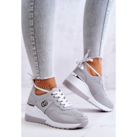 S.Barski Deportivas Mujer Piel Deportivas Deportivas Gris Loissa 3