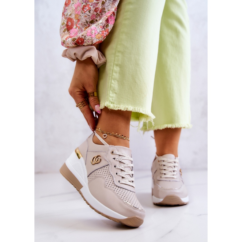 S.Barski Deportivas Mujer Piel Deportivas Deportivas Beige Loissa 1