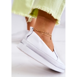 Sneakers Mujer Piel Slip-On S.Barski Blanco 4