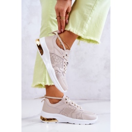 S.Barski Deportivas Mujer Piel Cuña Beige Phiness 3