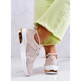 S.Barski Deportivas Mujer Piel Cuña Beige Phiness 6