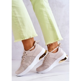 S.Barski Deportivas Mujer Piel Cuña Beige Phiness 5