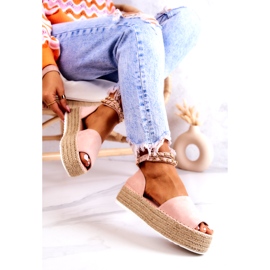 FB2 Alpargatas Sandalias Con Plataforma Rosa Jeannie rosado 3